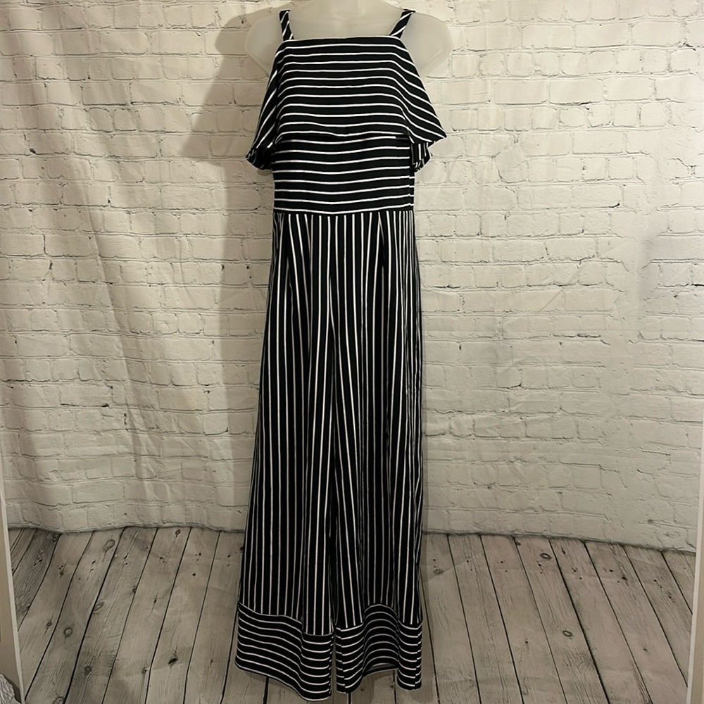 Leith jumpsuit in black and white